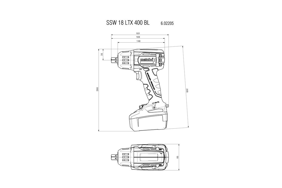 SSW 18 LTX 400 BL (602205650) Cordless impact wrench