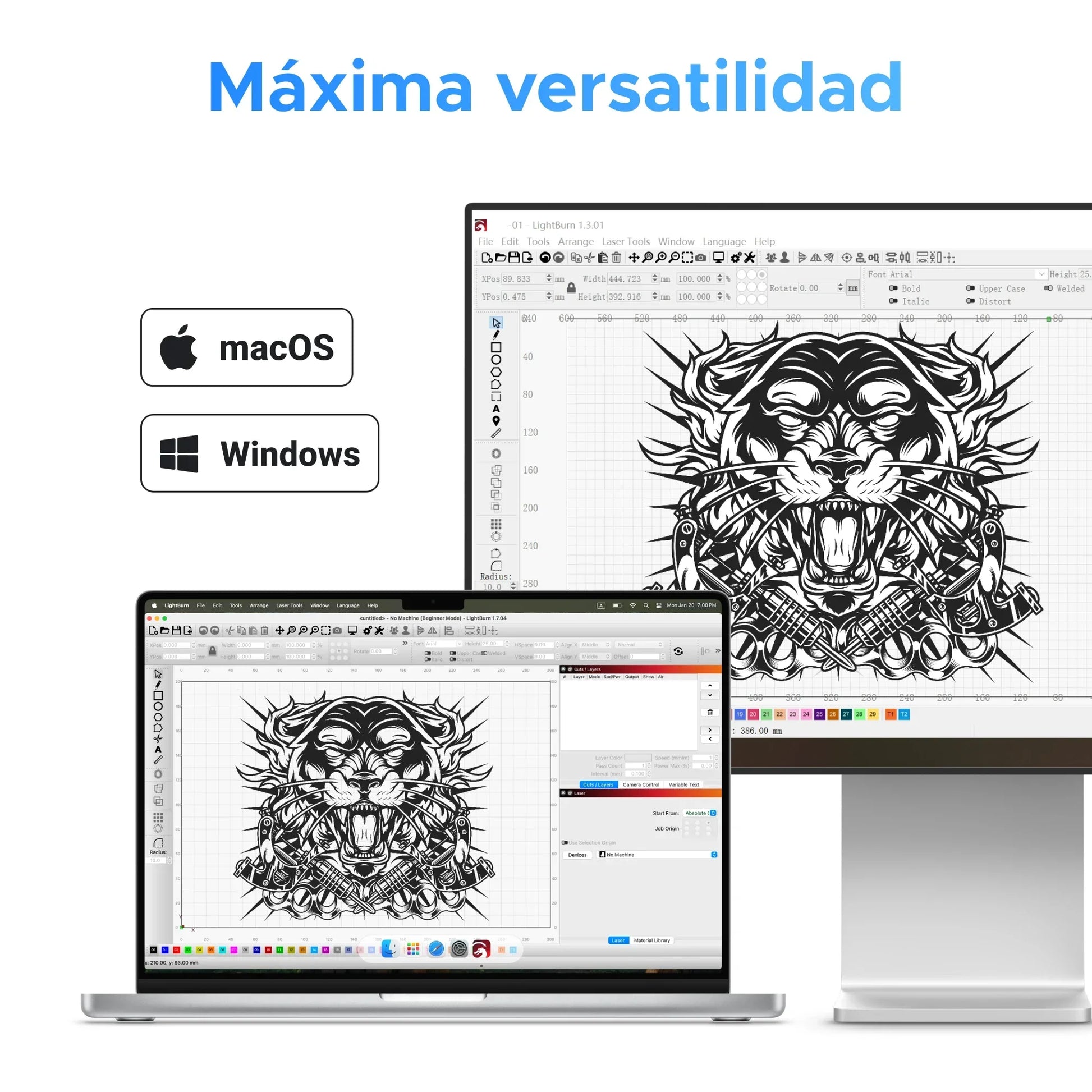 30W Marcador Láser de MOPA para Marcado de Colores en Metales, Enfoque automático | M30C