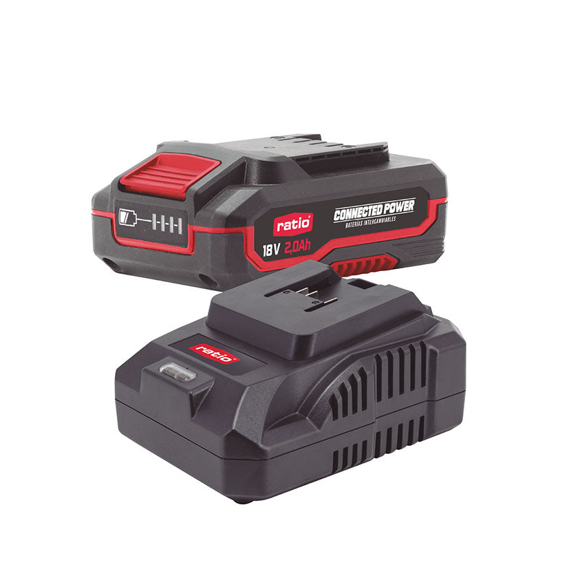 Kit batería 2.0 Ah + cargador RATIO