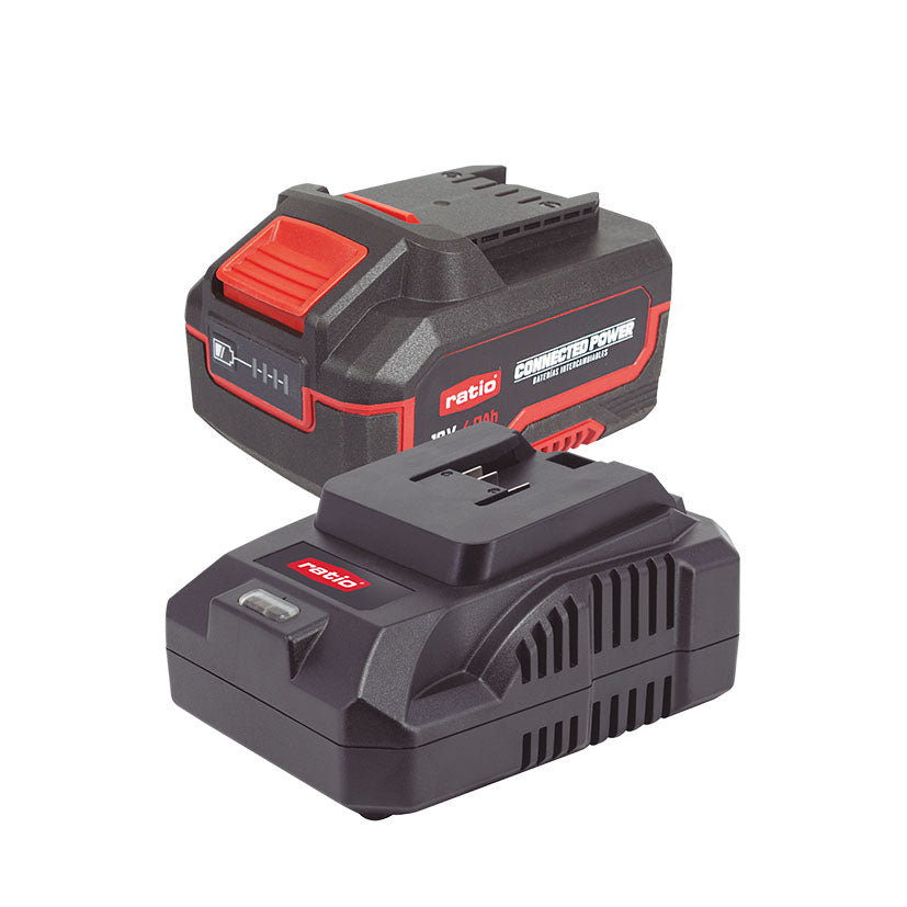 Kit batería 4.0 Ah + cargador RATIO