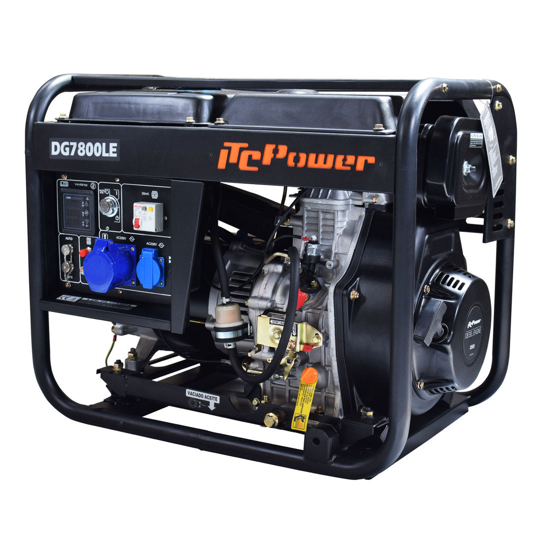 DG7800LE Generador Diesel ITCPower 6.3 kw.