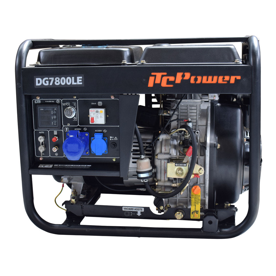 DG7800LE Generador Diesel ITCPower 6.3 kw.