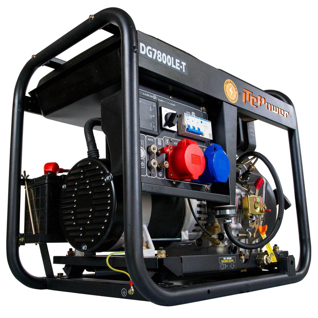 DG7800LE-T Generador Diésel ITCPower Full Power 7,9KVA (400V) / 5,6KW (230V)