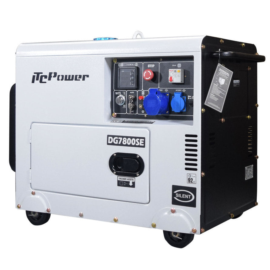 DG7800SE Generador diésel insonorizado 6,3Kw ITCPower