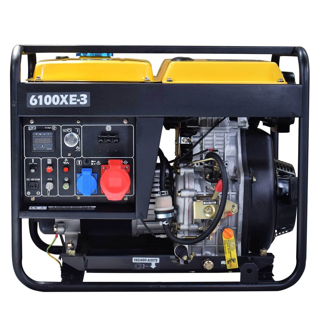 NT6100XE-3 Generador diesel ITCPower Potencia máxima: 6.60 Kva / 2.8 Kva