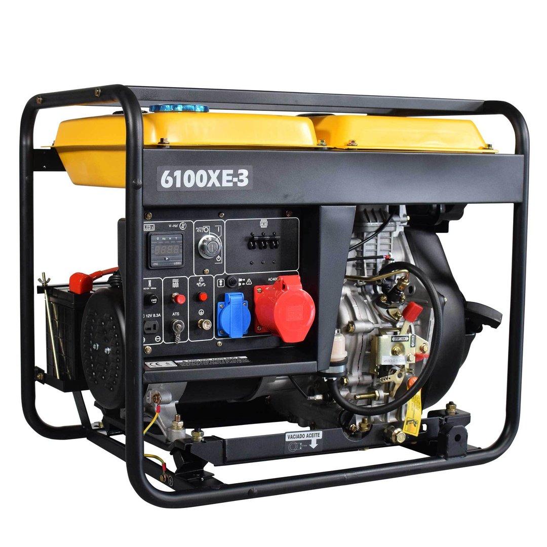 NT6100XE-3 Generador diesel ITCPower Potencia máxima: 6.60 Kva / 2.8 Kva