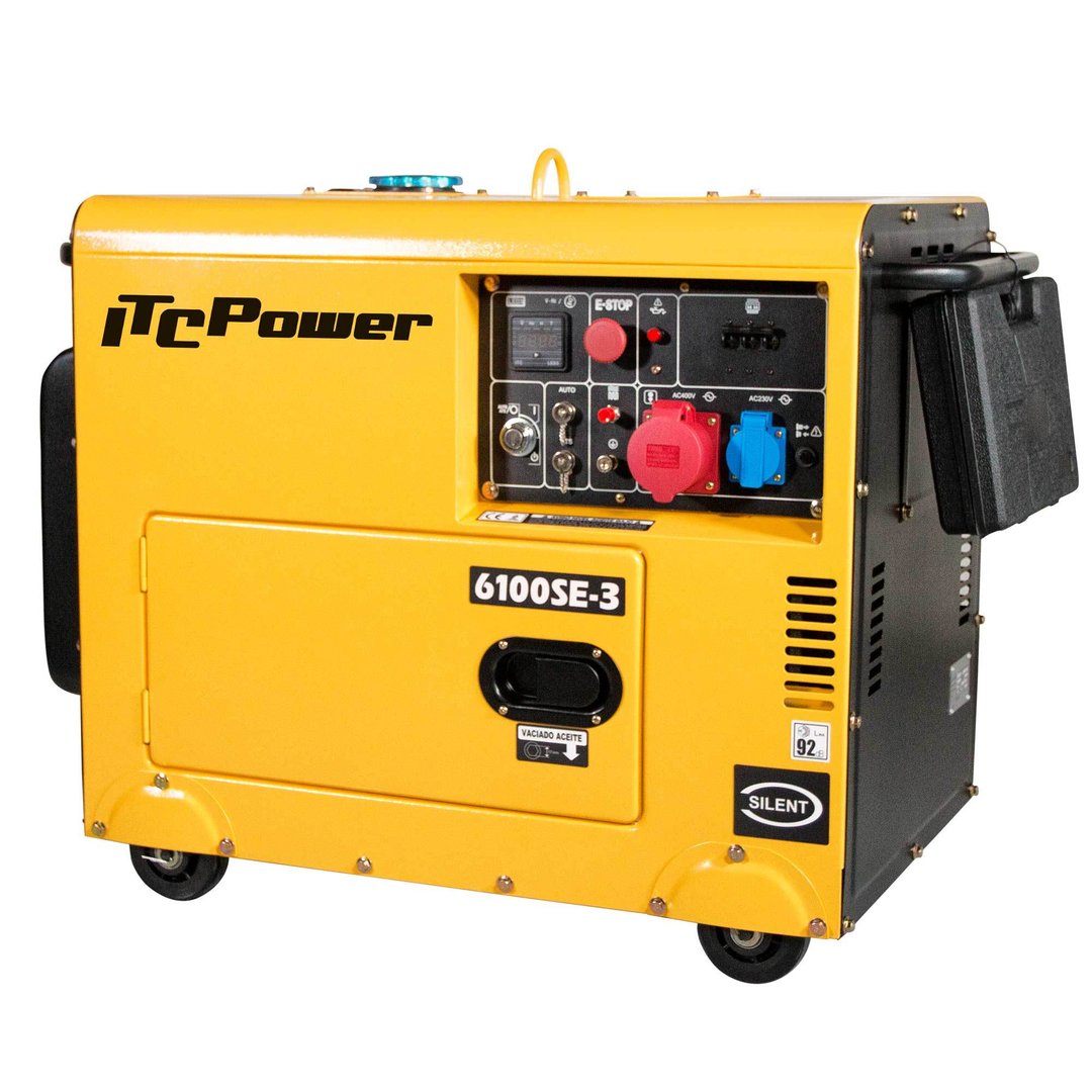 NT-6100SE-3 Generador Diésel Trifásico Insonorizado ITCPower