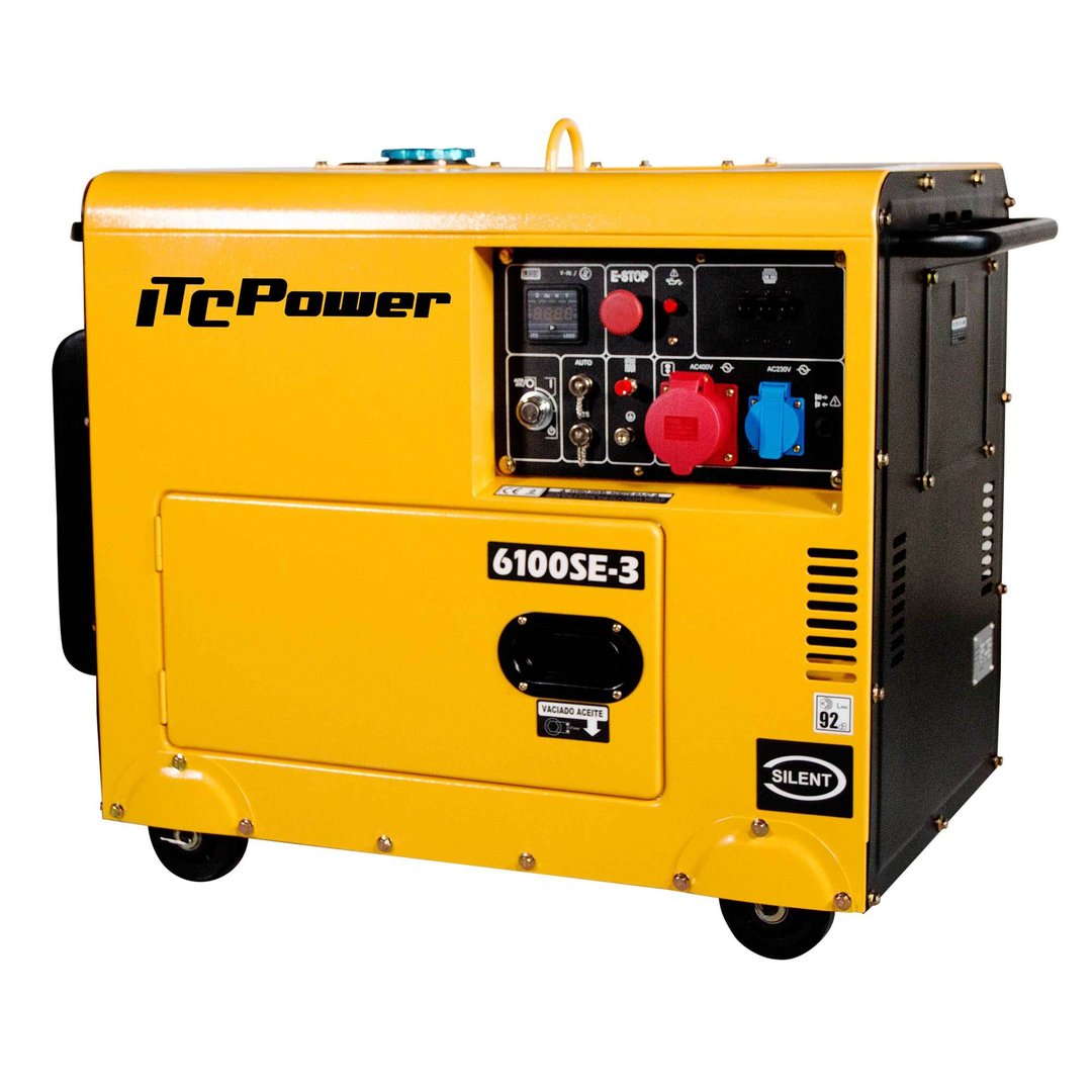 NT-6100SE-3 Generador Diésel Trifásico Insonorizado ITCPower