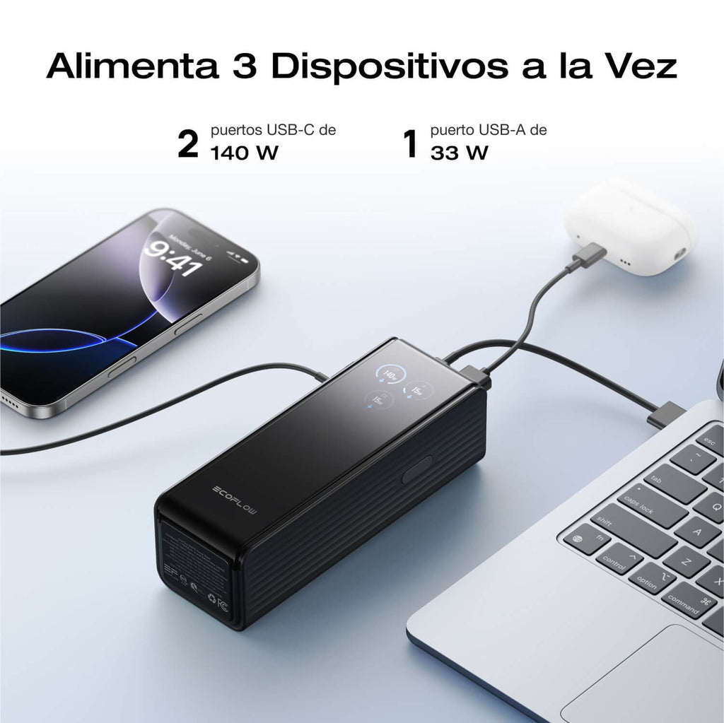 Banco de energía EcoFlow RAPID (25,000 mAh, 170 W)