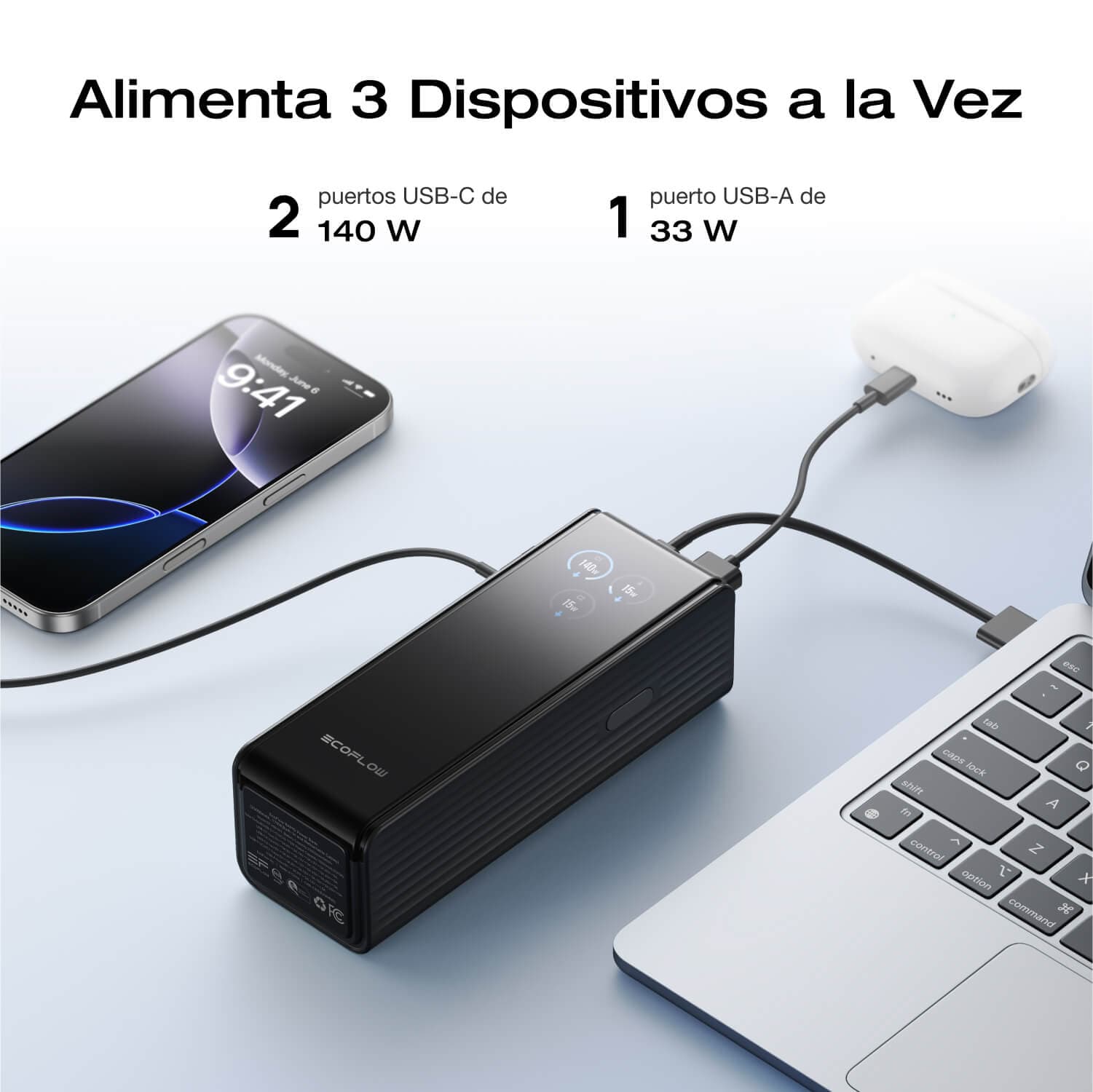 Banco de energía EcoFlow RAPID (25,000 mAh, 170 W)