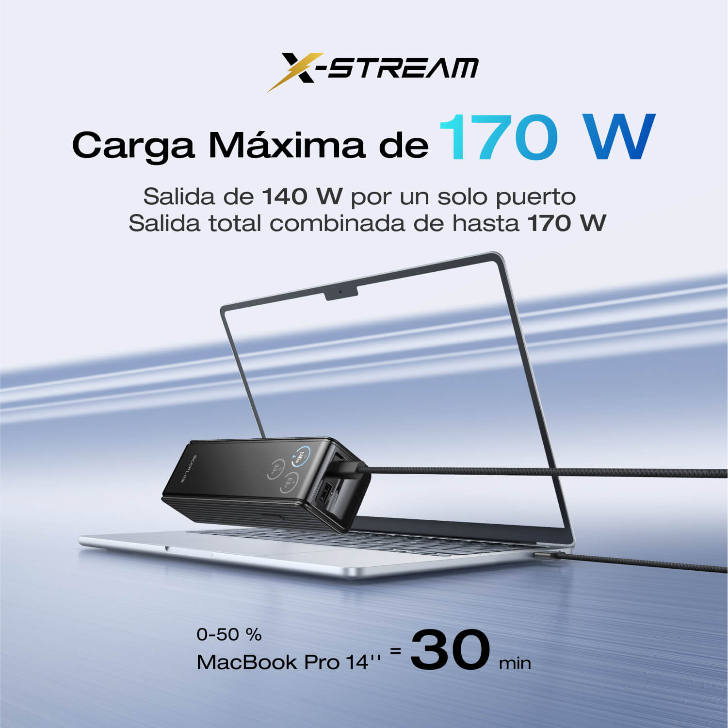 Banco de energía EcoFlow RAPID (25,000 mAh, 170 W)