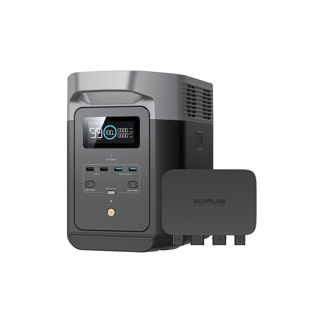 Cargador mediante alternador EcoFlow de 800 W + EcoFlow DELTA 2