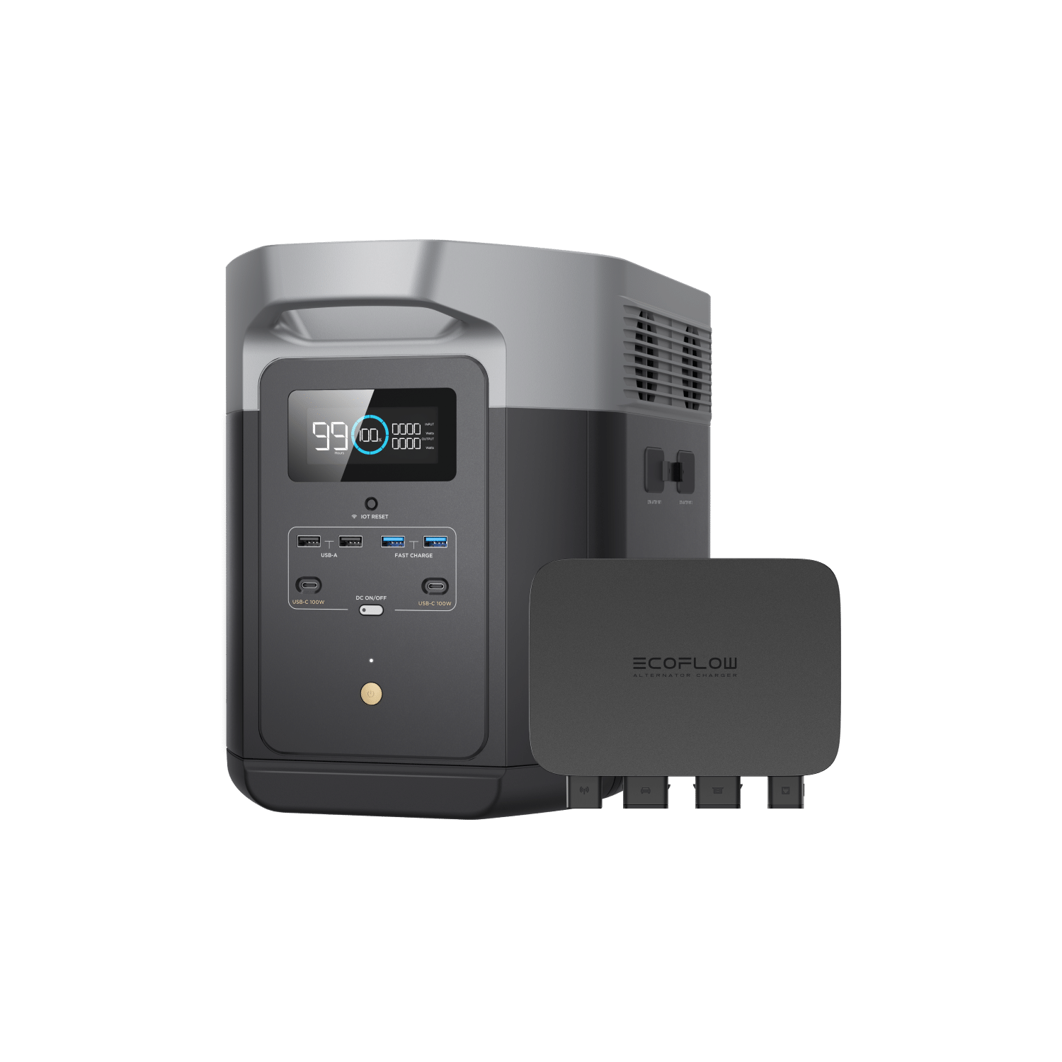 Cargador mediante alternador EcoFlow de 800 W + EcoFlow DELTA Max