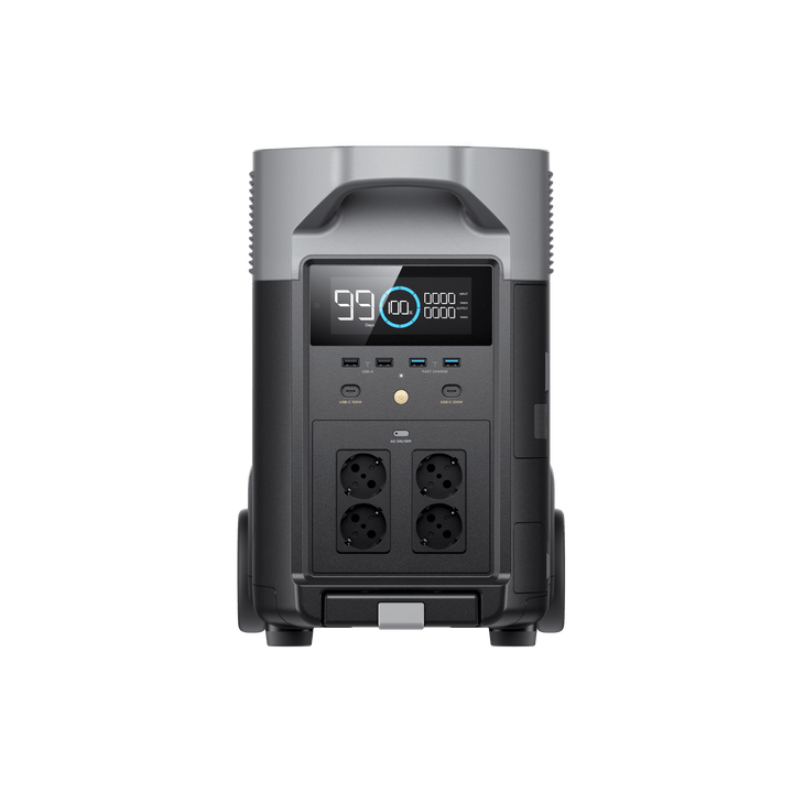 Cargador mediante alternador EcoFlow de 800 W + EcoFlow DELTA Pro + Adaptador para Generador Inteligente