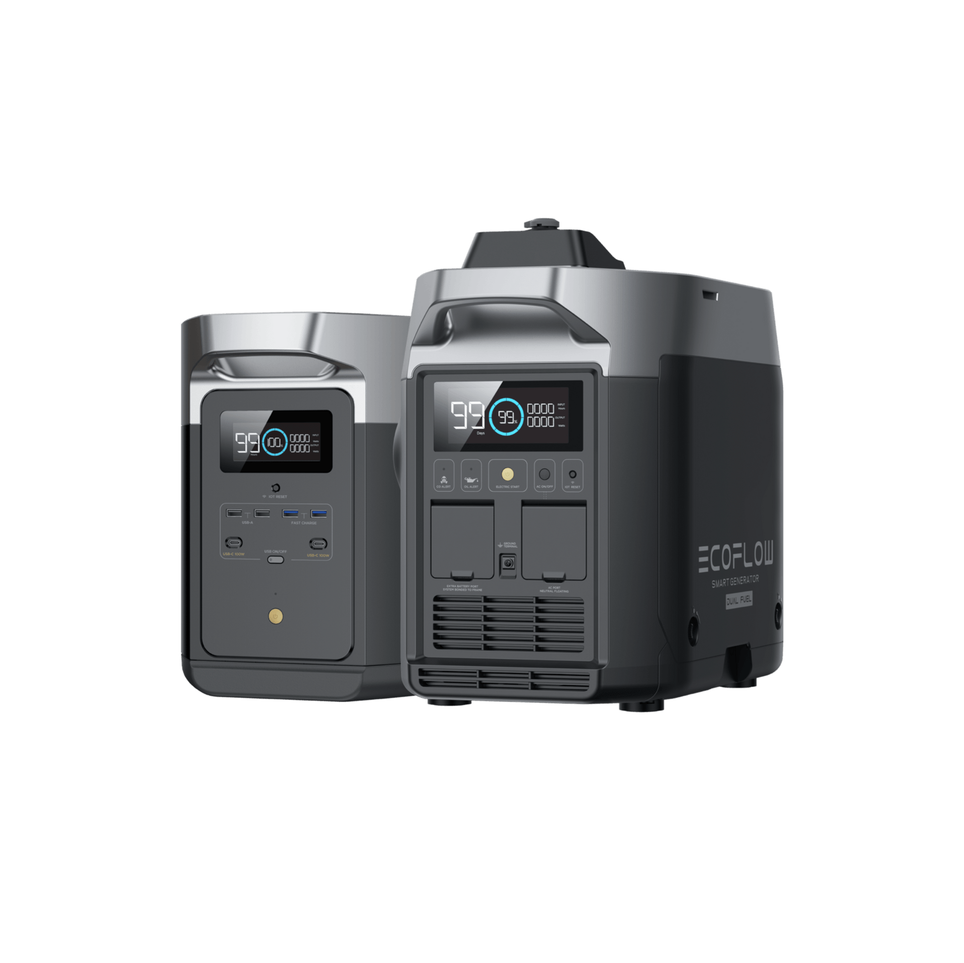 EcoFlow DELTA Max + Generador inteligente EcoFlow (doble combustible)