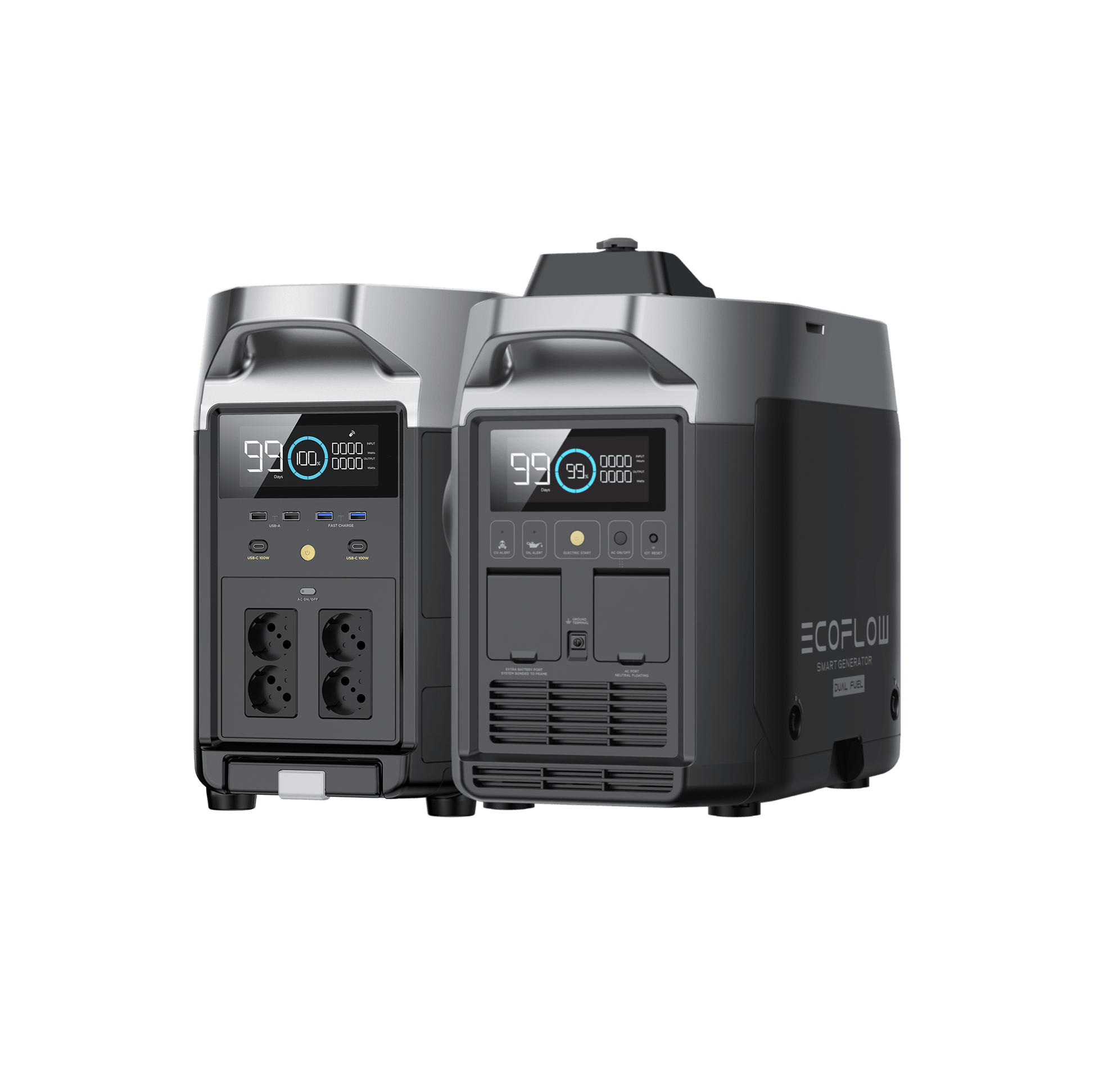 EcoFlow DELTA Pro +  Generador inteligente EcoFlow (doble combustible)