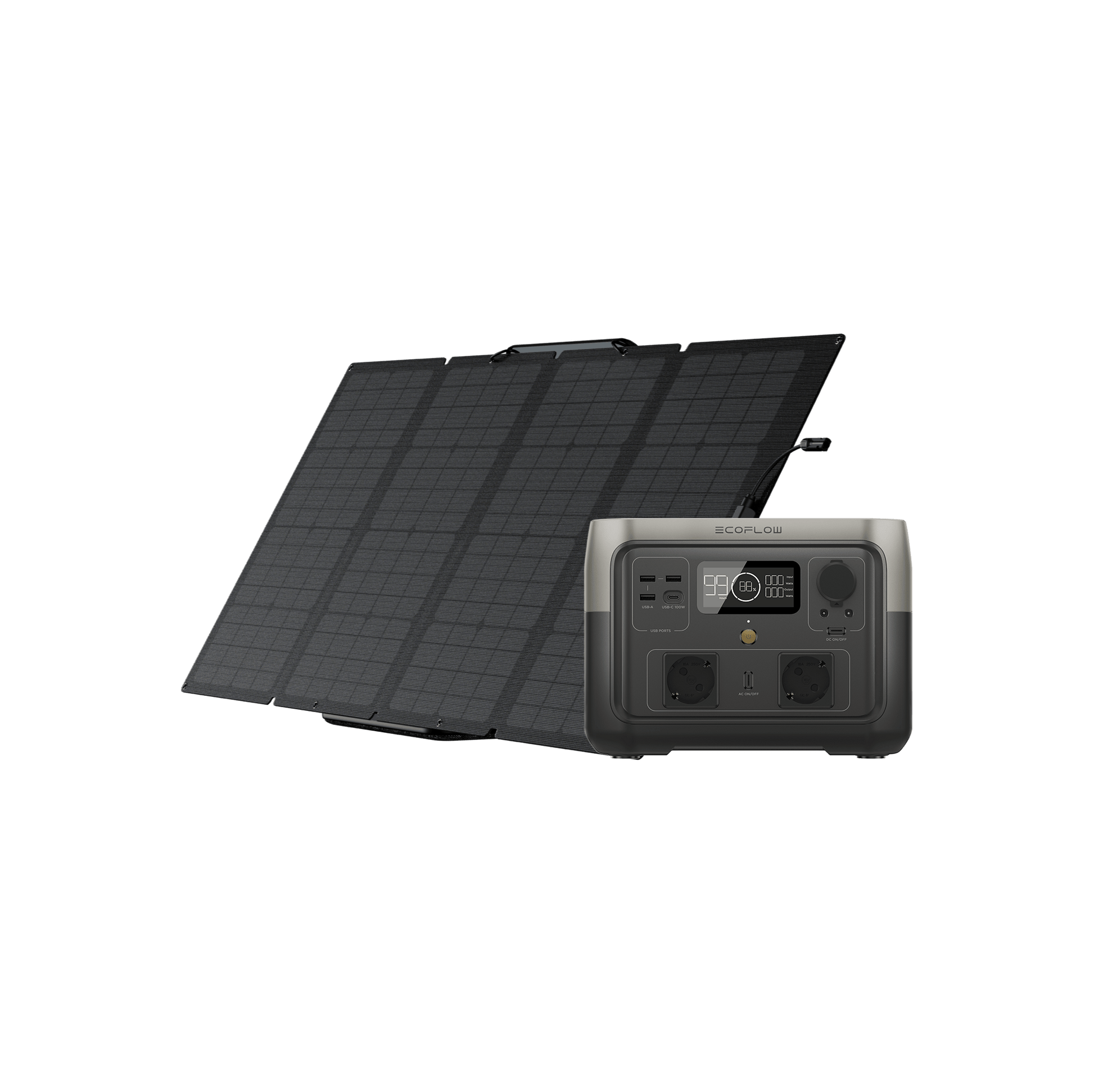 Generador solar EcoFlow RIVER 2 Max (FV 160 W)