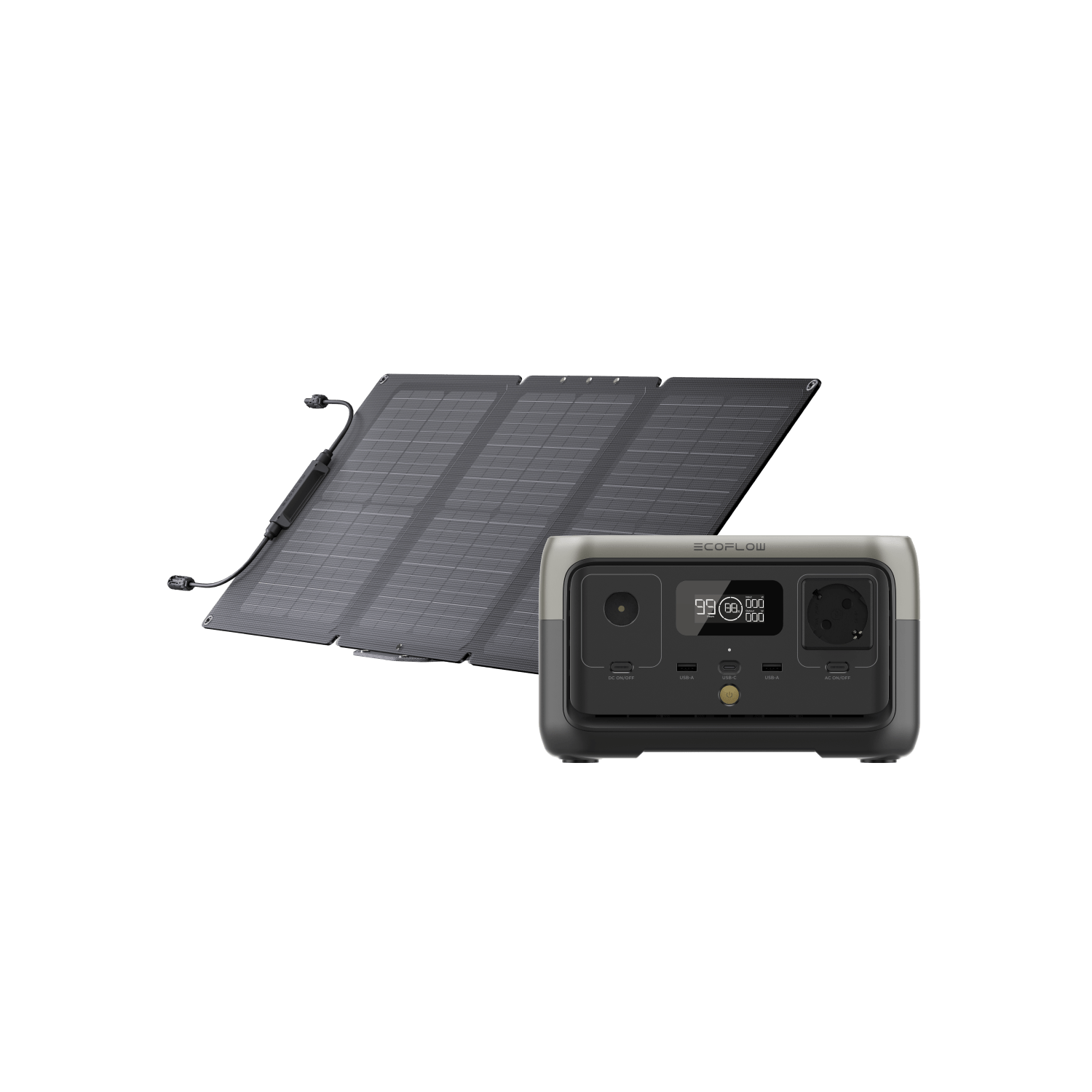 Generador solar EcoFlow RIVER 2 (FV 60 W)