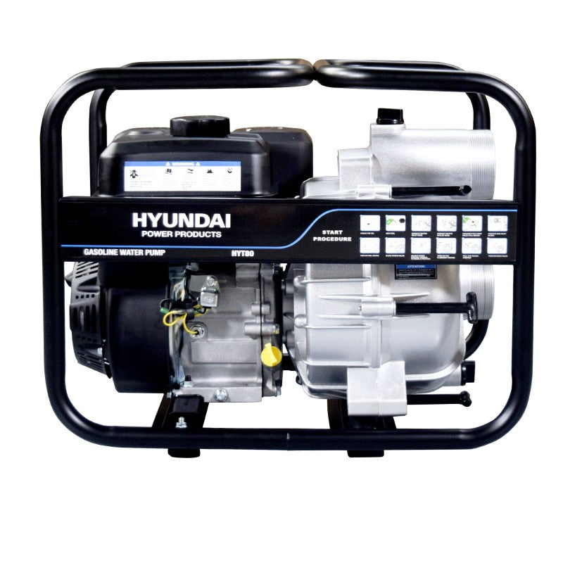 Motobomba gasolina para aguas cargadas HYT80 Hyundai