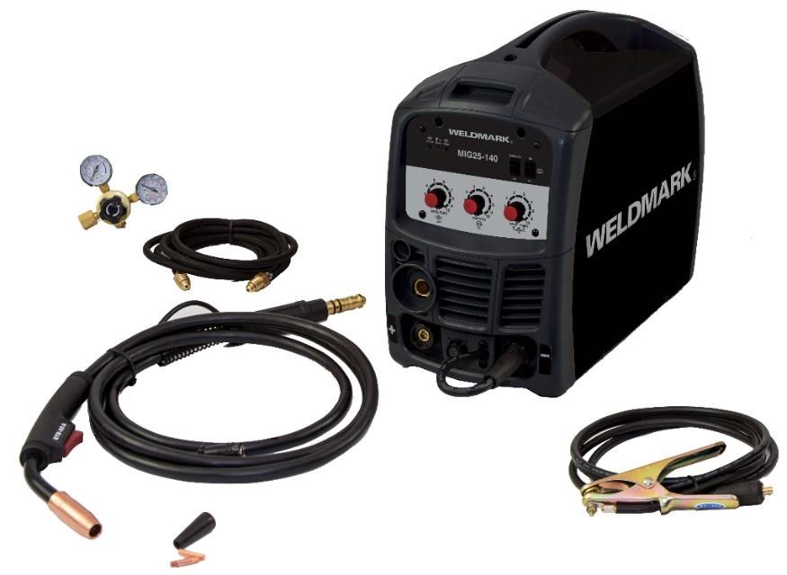KIT MIG WELDMARK, INCLUYE MAC MIG25-140 (KIT WEM-MIG-BLK)