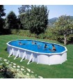 Gre Piscina Atlantis De Acero Blanca Ovalada