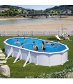 Gre Piscina Atlantis De Acero Blanca Ovalada