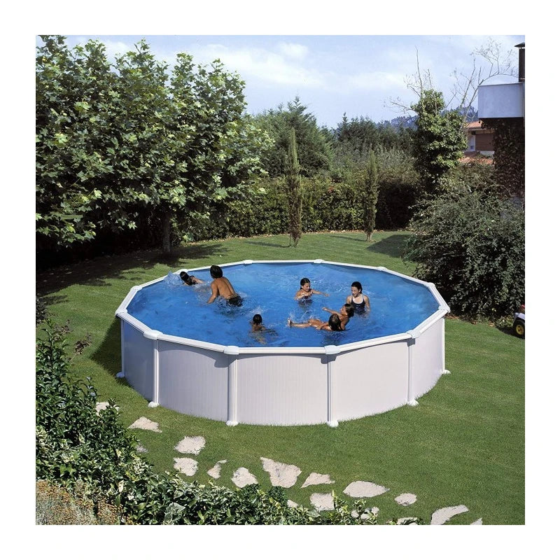 Gre Piscina Atlantis De Acero Blanca Redonda Ø550 x 132cm