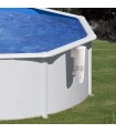 Gre Piscina Bora Bora Ovalada De Acero Blanco