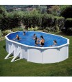 Gre Piscina Bora Bora Ovalada De Acero Blanco