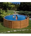 Gre Piscina Sicilia Redonda Aspecto Madera