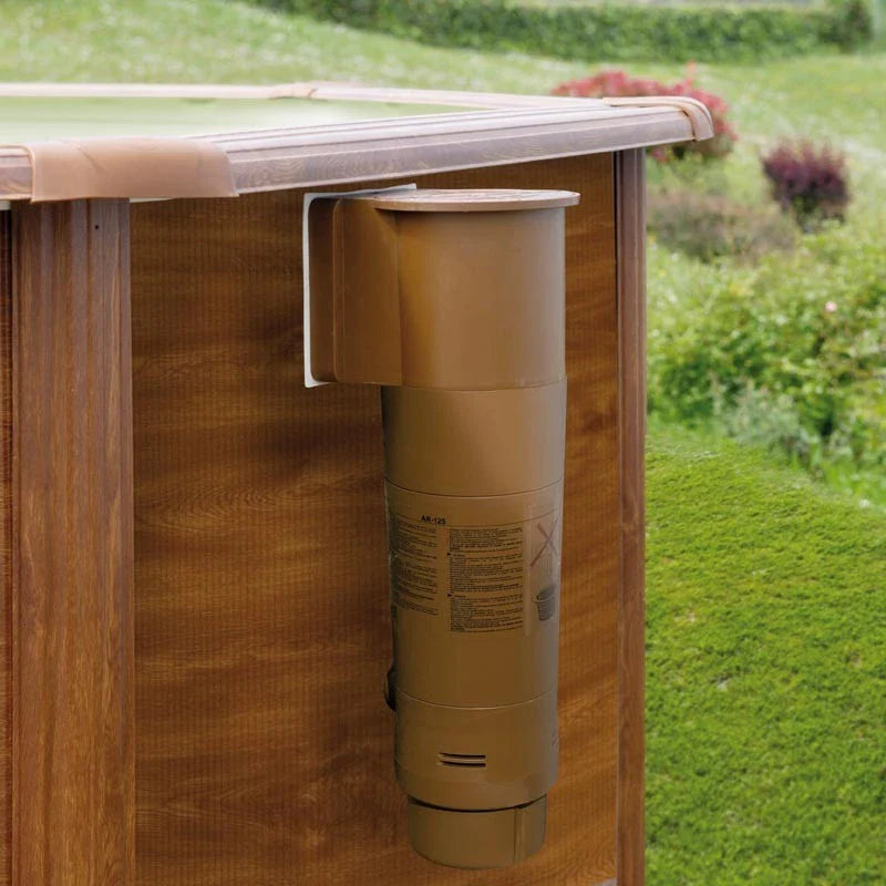 Gre Piscina Sicilia Redonda Aspecto Madera