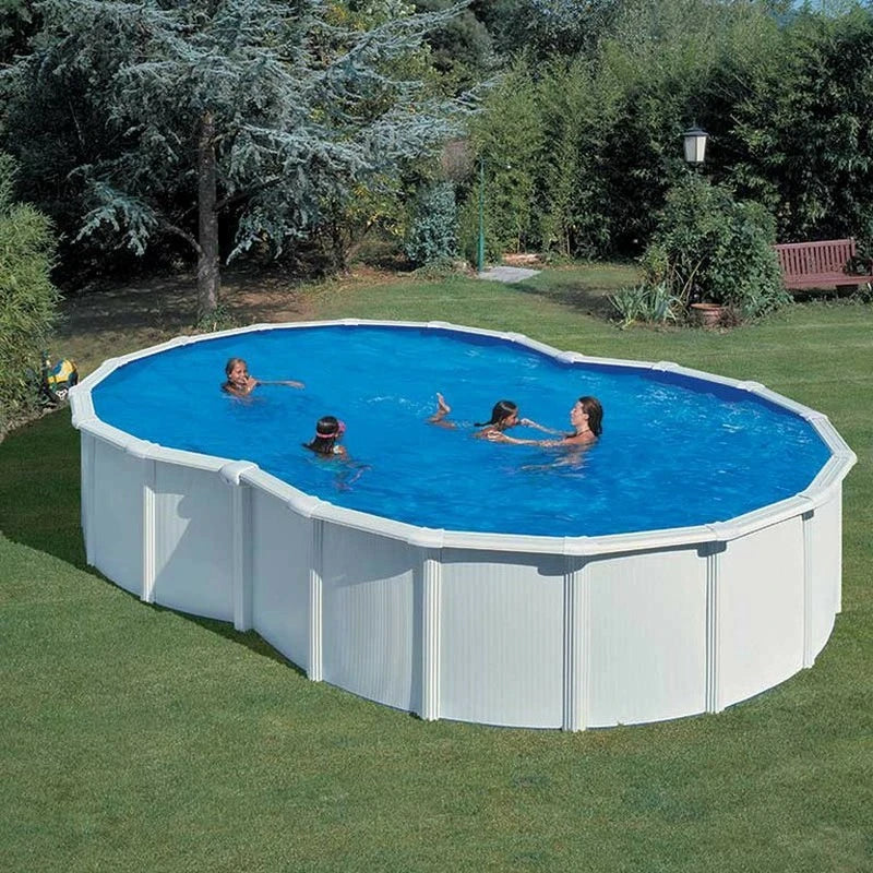 Gre Piscina Varadero Forma De Ocho Acero Blanca