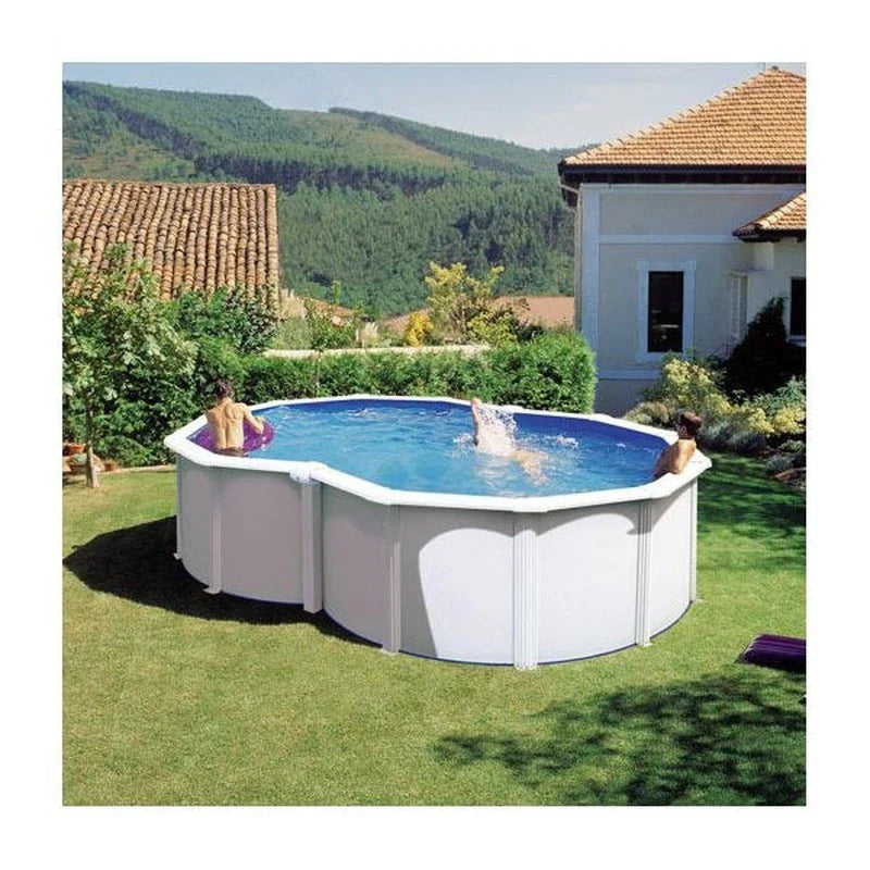 Gre Piscina Varadero Forma De Ocho Acero Blanca