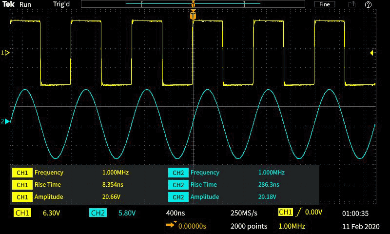 TBS1000C 2 Channel Digital Storage Oscilloscope